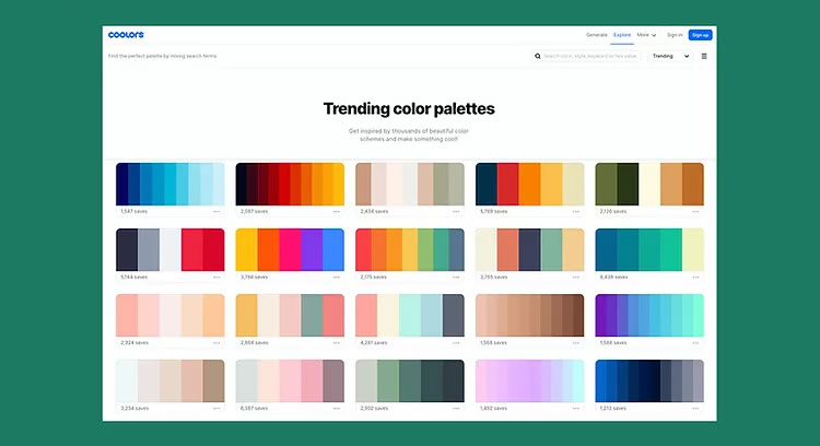 Choose the right colors for your website.