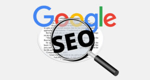 Picture of a magnifying glass for SEO Google results