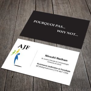 AJF Business Card Design