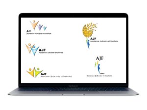 AJF logo variations