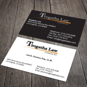 Teogatha Law Business Card