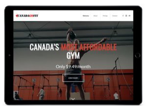fitness gym web development