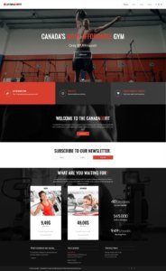 Fitness WordPress Website Design