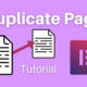 A graphic showing duplicating web pages and an Elementor logo.