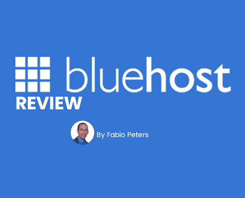 A cover image for a blog about BlueHost web hosting.
