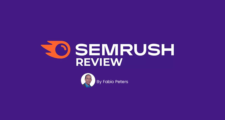 A graphic with a SEMrush logo and a byline of author Fabio Peters.
