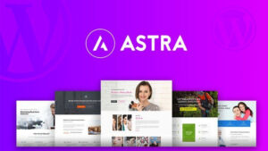 A graphic showing Astra theme templates.