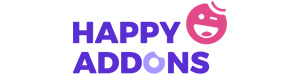 A graphic of the Happy Addons logo.